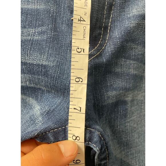 True Religion Blue Denim Relaxed Straight Flap Pockets Mens Jeans SZ 31 - Picture 6 of 8